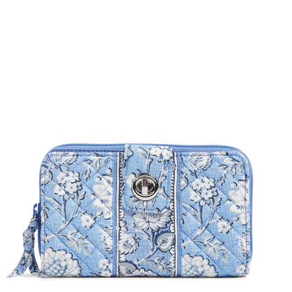 HOTCotton Turnlock Wallet With Rfid Protection