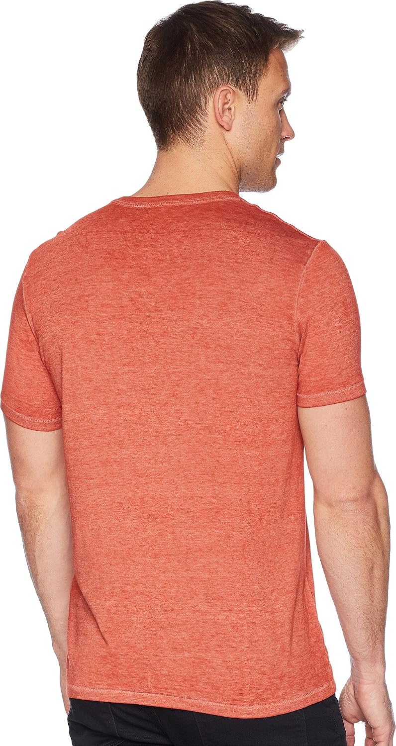HOTLucky Brand Men's Venice Burnout V Neck Tee