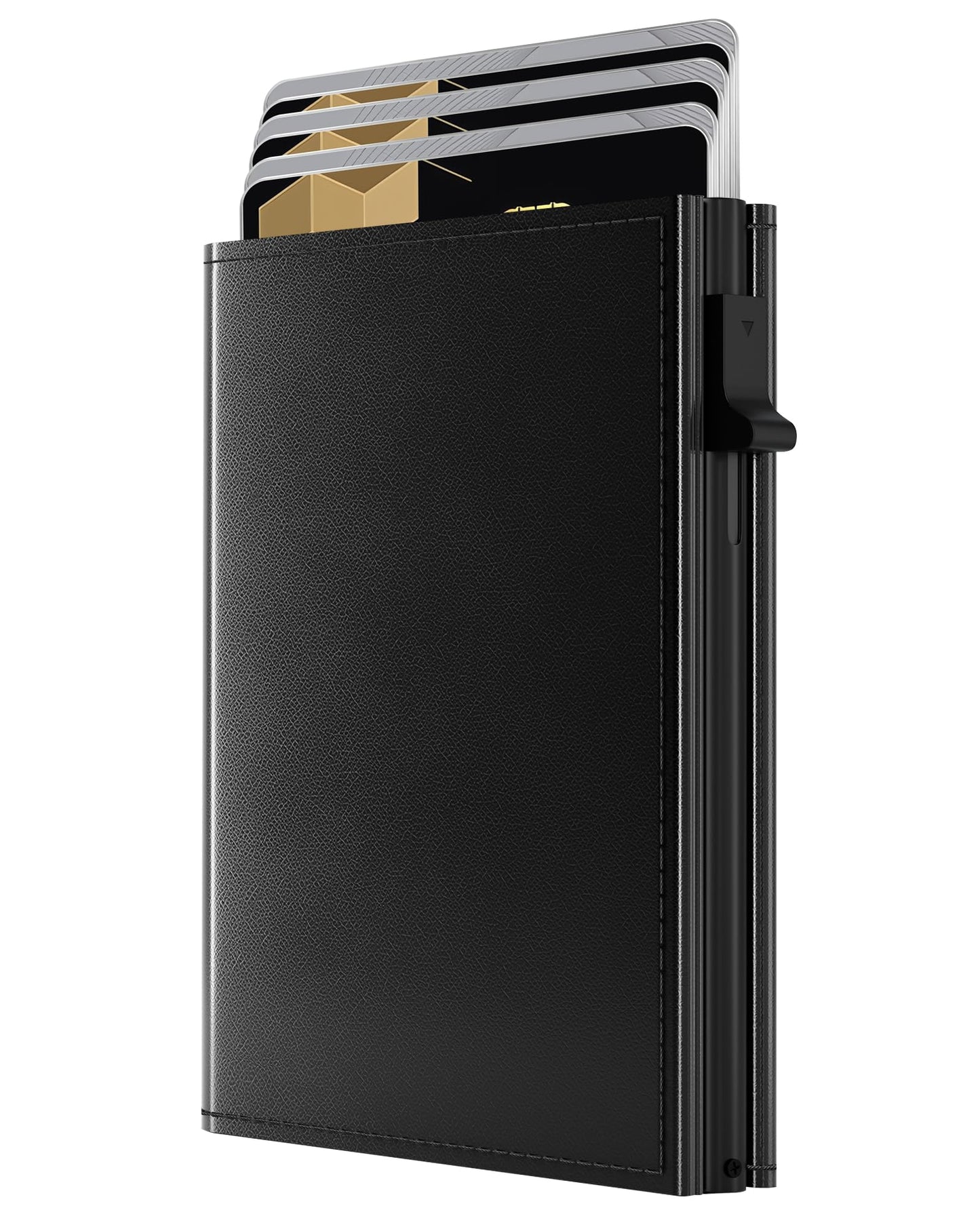 HOTQLD RFID Wallet Women - Small Slim Trifold Wallet Anti-Theft Pop up Card Holder, Minimalist, Ultra Thin, Front Pocket, Premium Leather, 9-11 Cards Capacity | ID Window | Cash Slot