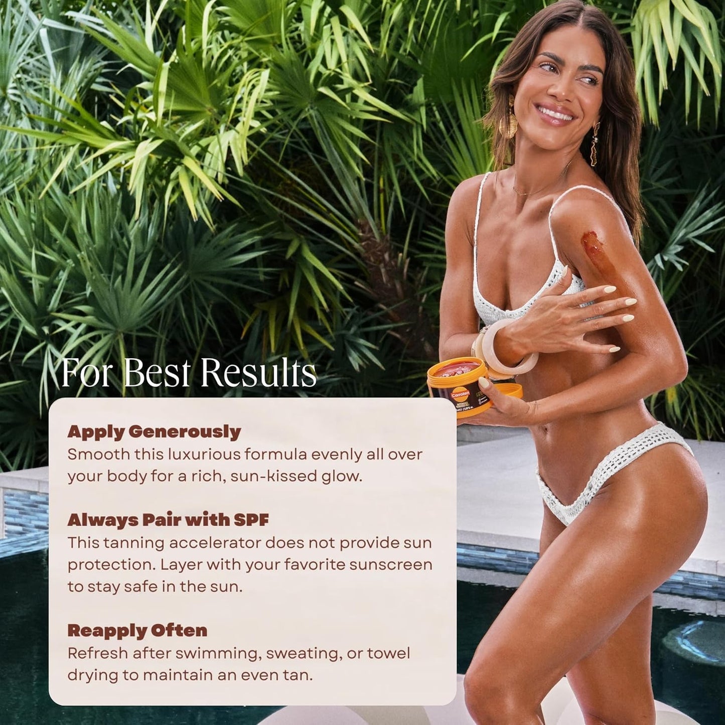 HOTCarroten Intensive Tanning Gel, Browning Tan Accelerator, 5 oz | Non-Greasy, Water-Resistant with Carrot and Coconut Oil, Vitamin A & E For Moisture & Hydration, Made in Greece