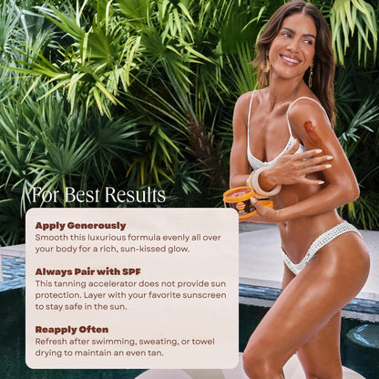 HOTCarroten Intensive Tanning Gel, Browning Tan Accelerator, 5 oz | Non-Greasy, Water-Resistant with Carrot and Coconut Oil, Vitamin A & E For Moisture & Hydration, Made in Greece