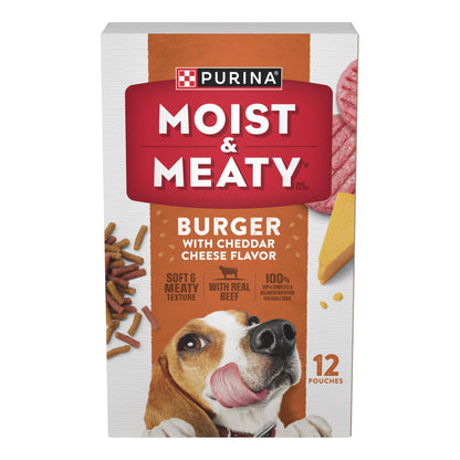 HOTPurina Moist and Meaty Steak Flavor Soft Dog Food Pouches - 36 ct. Pouch