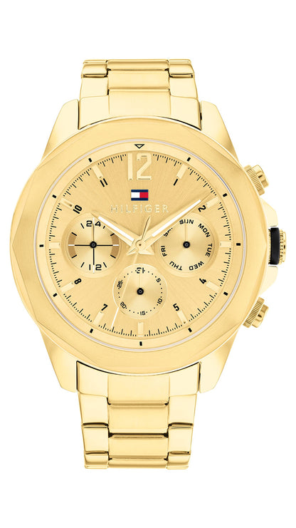 HOTTommy Hilfiger Men's Multifunction Quartz Watch, Stainless Steel Bracelet, Water Resistant 5 ATM, Urban Stylish Timepiece, Gift for Him, 46mm