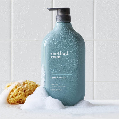 HOTmethod men's Body Wash, Sea + Surf - Moisturizes & Cleanses, Made without Parabens or Phthalates, Cruelty-Free, 28 fl oz