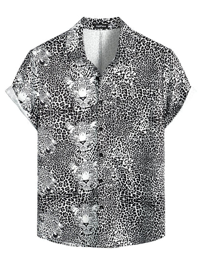 HOTVATPAVE Mens Hawaiian Flamingo Shirt Casual Tropical Summer Beach Shirts | Animal Print, Button Down Short Sleeve, Stylish, Untucked, Vacation, Floral, Cruise, Date, Party, Rave, Concert, Pocket