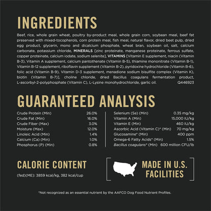 HOTPurina Pro Plan Complete Essentials Shredded Blend Beef and Rice Dog Food Dry Formula with Probiotics for Dogs - 35 lb. Bag