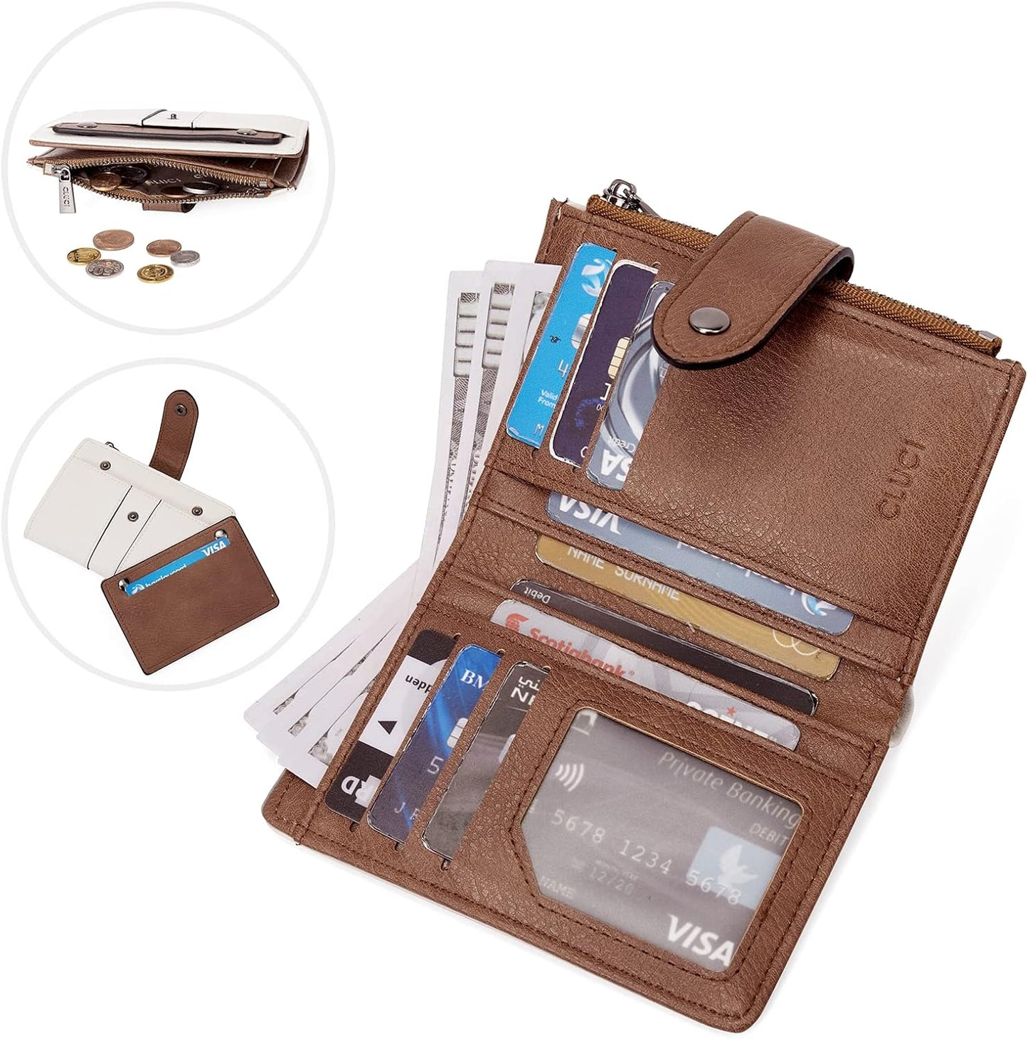 HOTCLUCI Crossbody Purses for Women Bundles with Small Wallet for Women