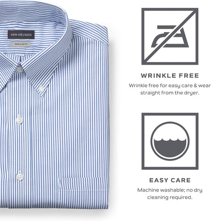 HOTVan Heusen Men's Pinpoint Solid Shirt