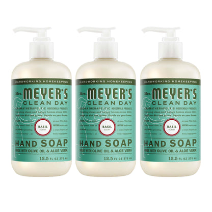 HOTMRS. MEYER'S CLEAN DAY Hand Soap, Rain Water Scent, 12.5 Fl Oz Bottle - 3 Pack