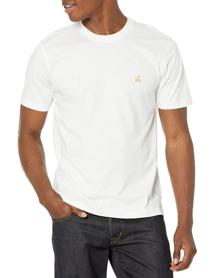 HOTBrooks Brothers Men's Short Sleeve Cotton Crewneck Logo T-Shirt