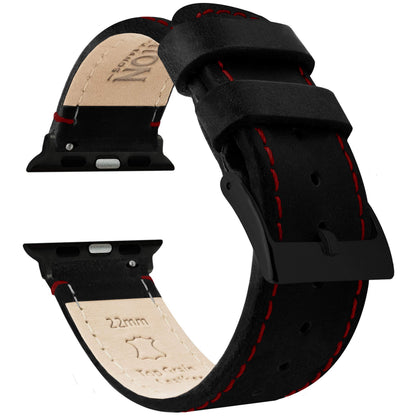 HOTBARTON WATCH BANDS - Top Grain Leather Watch Bands Compatible with Apple Watch Models - 1, 2, 3, 4, 5, 6, 7, 8, 9, 10, SE, Ultra & Ultra 2