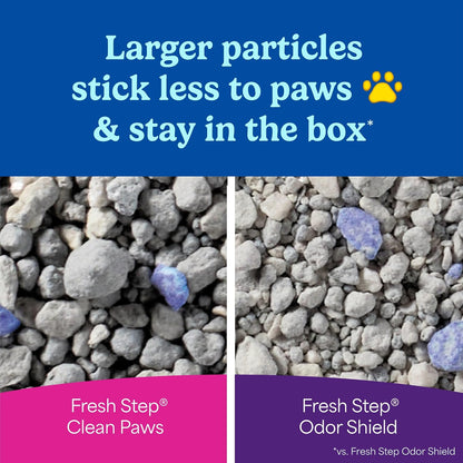 HOTFresh Step Advanced Clean Paws Multi Cat Clumping Litter with Febreze Freshness, Low Tracking, 18.5 lb. Box, Pack of 2