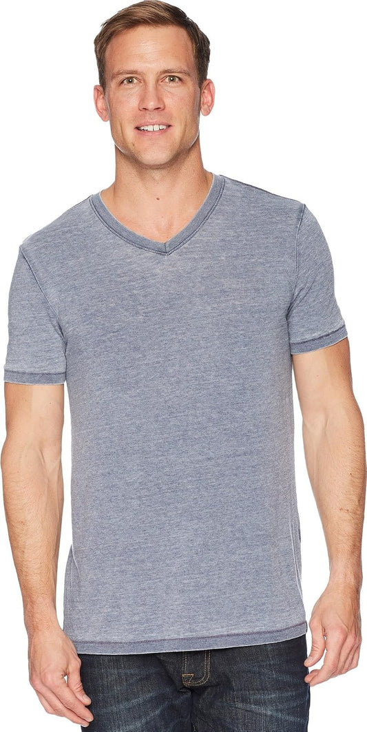 HOTLucky Brand Men's Venice Burnout V Neck Tee