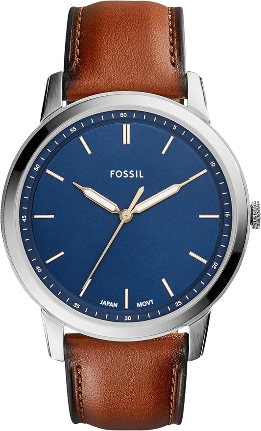 HOTFossil Men's Minimalist Quartz Stainless Steel Three-Hand Watch for Men