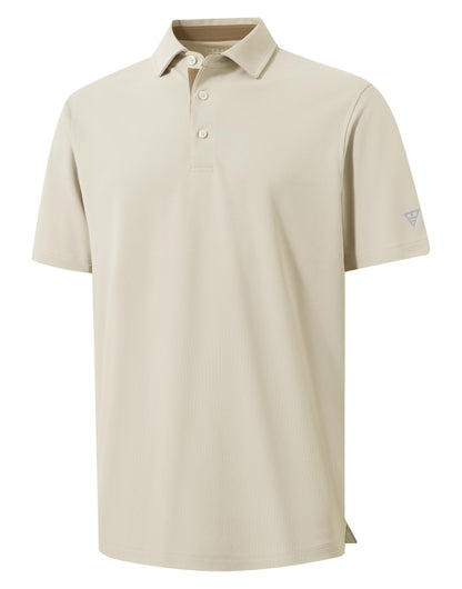 HOTMens Golf Shirt Short and Long Sleeve Moisture Wicking Dry Fit Performance Solid Casual Pique Golf Polo Shirts for Men