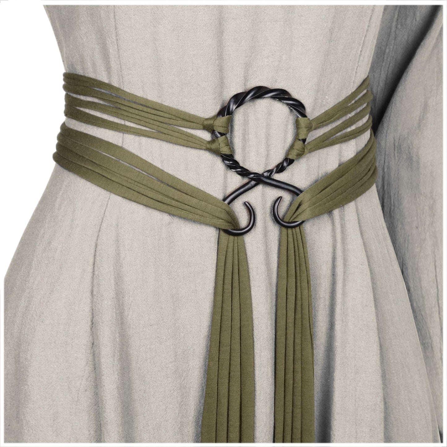 HOTL'VOW Viking Troll Cross Rope Belt Norse Witch Rope Belt Renaissance Pagan Medieval Accessory