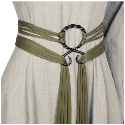 HOTL'VOW Viking Troll Cross Rope Belt Norse Witch Rope Belt Renaissance Pagan Medieval Accessory