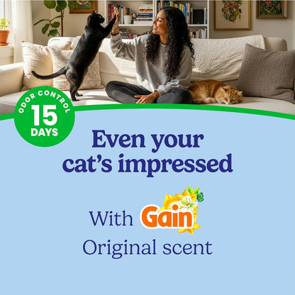 HOTFresh Step Advanced Multi Cat Clumping Litter with Febreze Freshness, Low Dust, Control with Ammonia Block Tech, Compatible in Automatic Litter Boxes, 37 lb. (2 x 18.5 lb.)