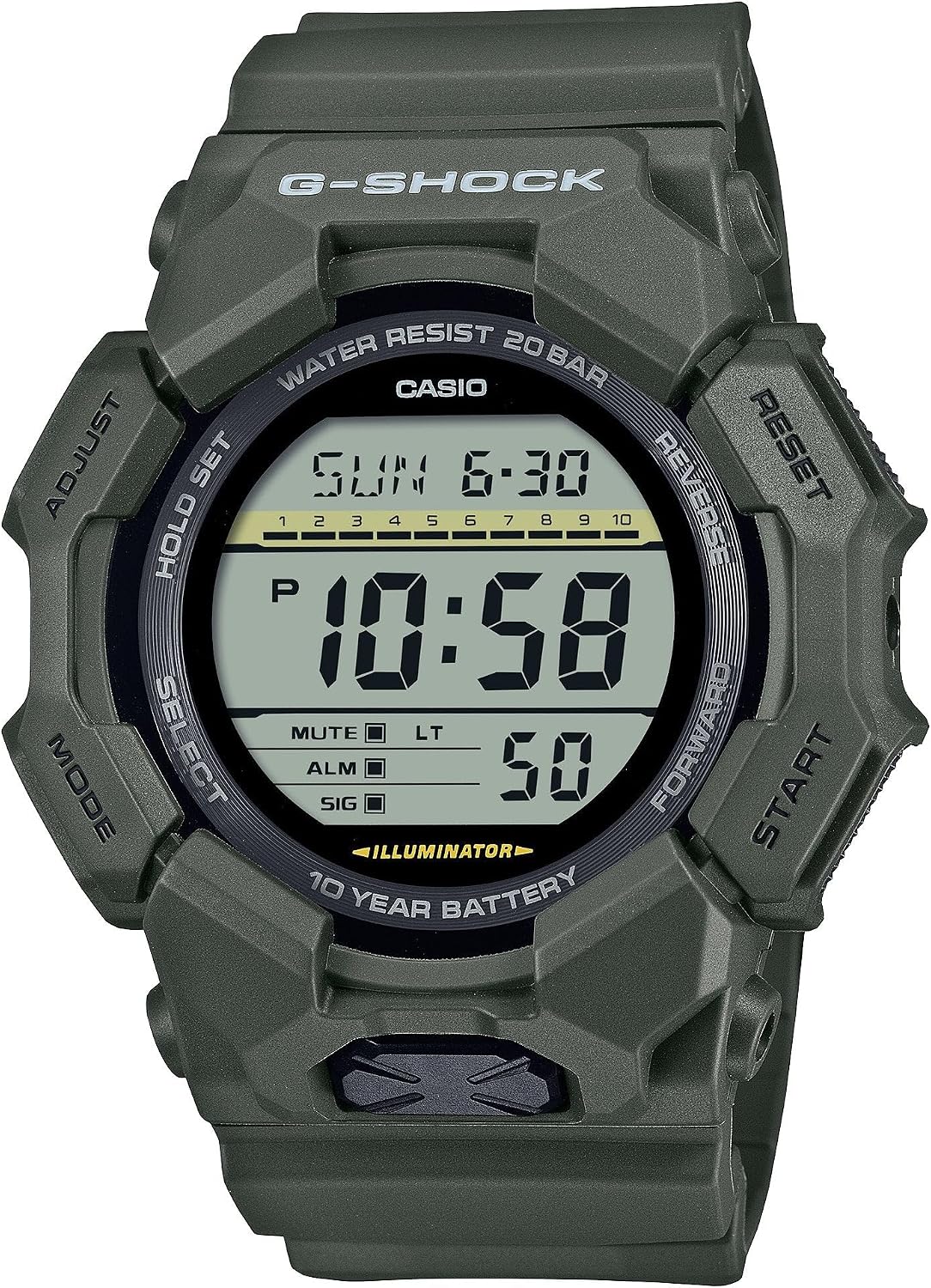 HOTG-Shock Casio Resin Digital Watch GD010