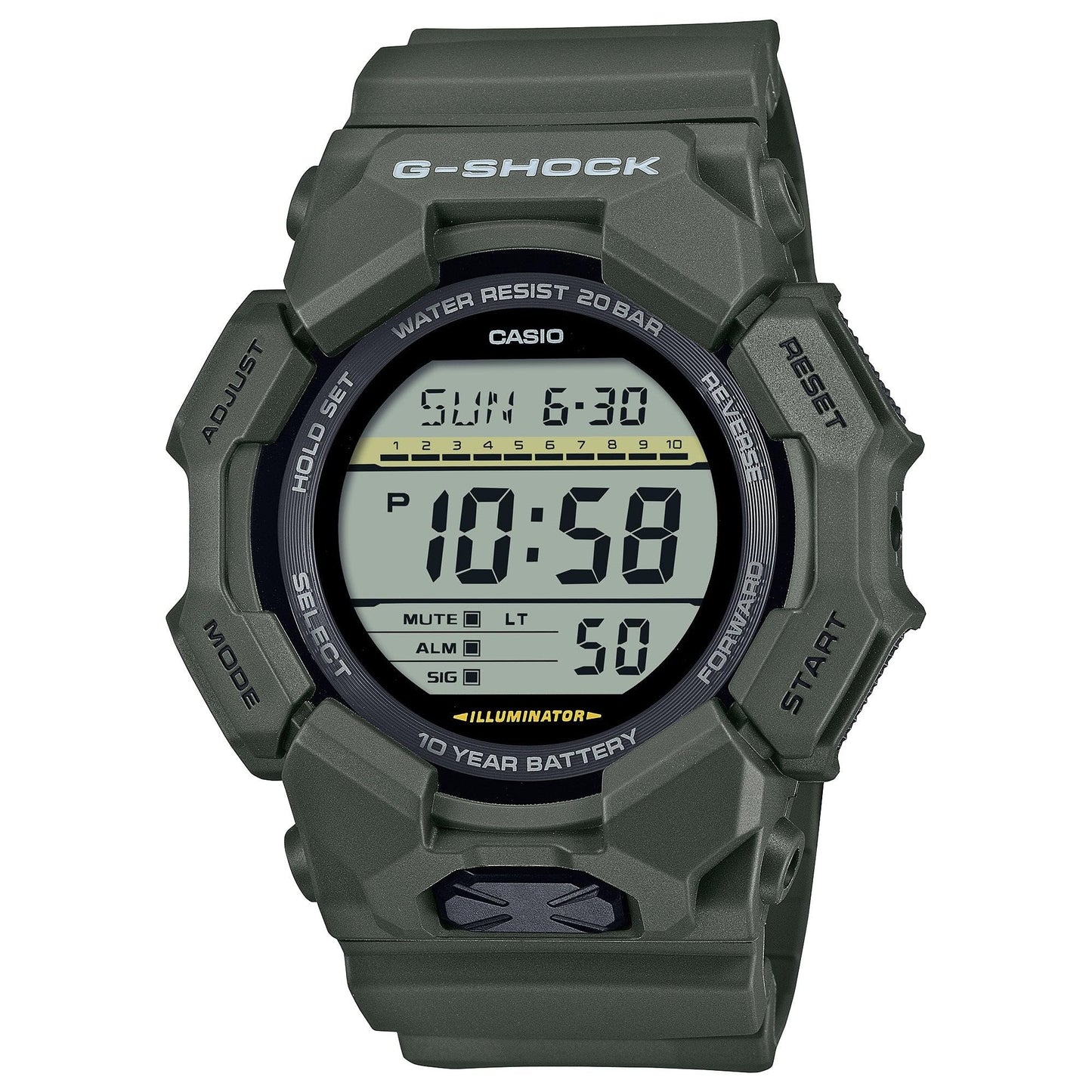 HOTG-Shock Casio Resin Digital Watch GD010