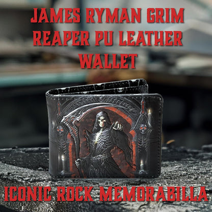 HOTNemesis Now James Ryman You're Next Grim Reaper Wallet, Gothic Skeleton Design, Hand-Painted Alternative Wallet for Gothic Fantasy Fans