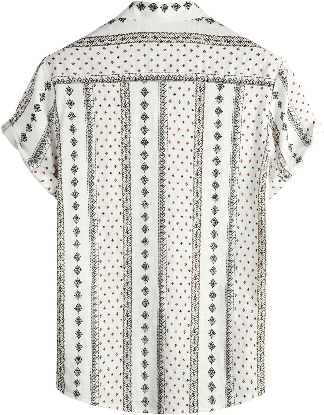 HOTVATPAVE Mens Casual Short Sleeve Button Down Shirts Regular Fit Hawaiian Summer Shirt