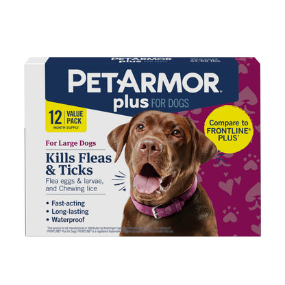 HOTPetArmor Plus Flea and Tick Prevention for Cats over 1.5 lbs, Cat Flea and Tick Treatment, 6 Doses, Waterproof Topical, Fast Acting