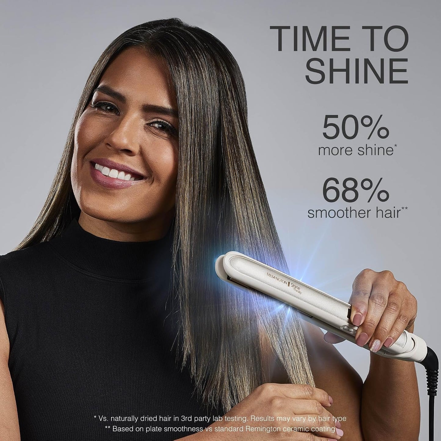 HOTRemington Shine Therapy 1 inch Hair Straightener Iron, Flat Iron Infused with Argan Oil & Keratin, Professional Ceramic Flat Iron for Less Frizz, Shines and Smooth, Styling Tools
