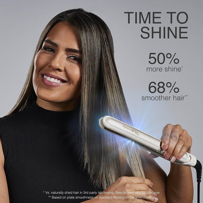 HOTRemington Shine Therapy 1 inch Hair Straightener Iron, Flat Iron Infused with Argan Oil & Keratin, Professional Ceramic Flat Iron for Less Frizz, Shines and Smooth, Styling Tools