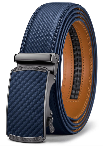 HOTBULLIANT Men's Belt,Slide Ratchet Belt Adjsutable For Men Suit Casual Jeans Gift Boxed,Trim To Fit