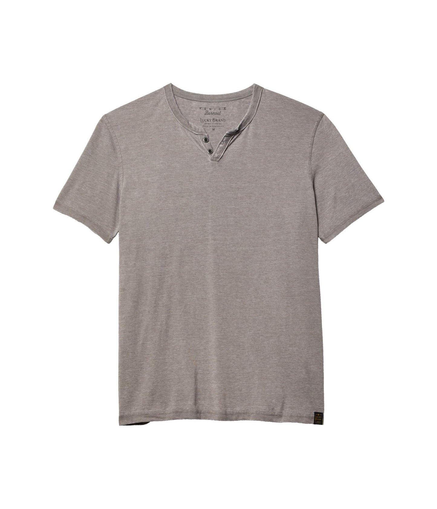HOTLucky Brand Men's Venice Burnout Notch Neck Tee Shirt