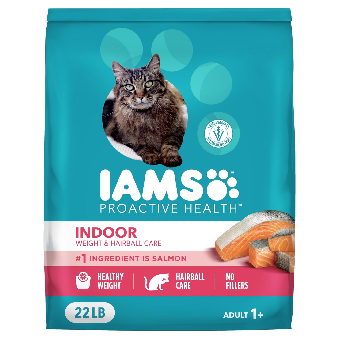 HOTIAMS Proactive Health Indoor Dry Cat Food, Chicken & Turkey, 7 lb | Vet-recommended, Real Chicken #1 Ingredient, Proprietary Fiber Blend, Prebiotics for Healthy Digestion, Hairball Control