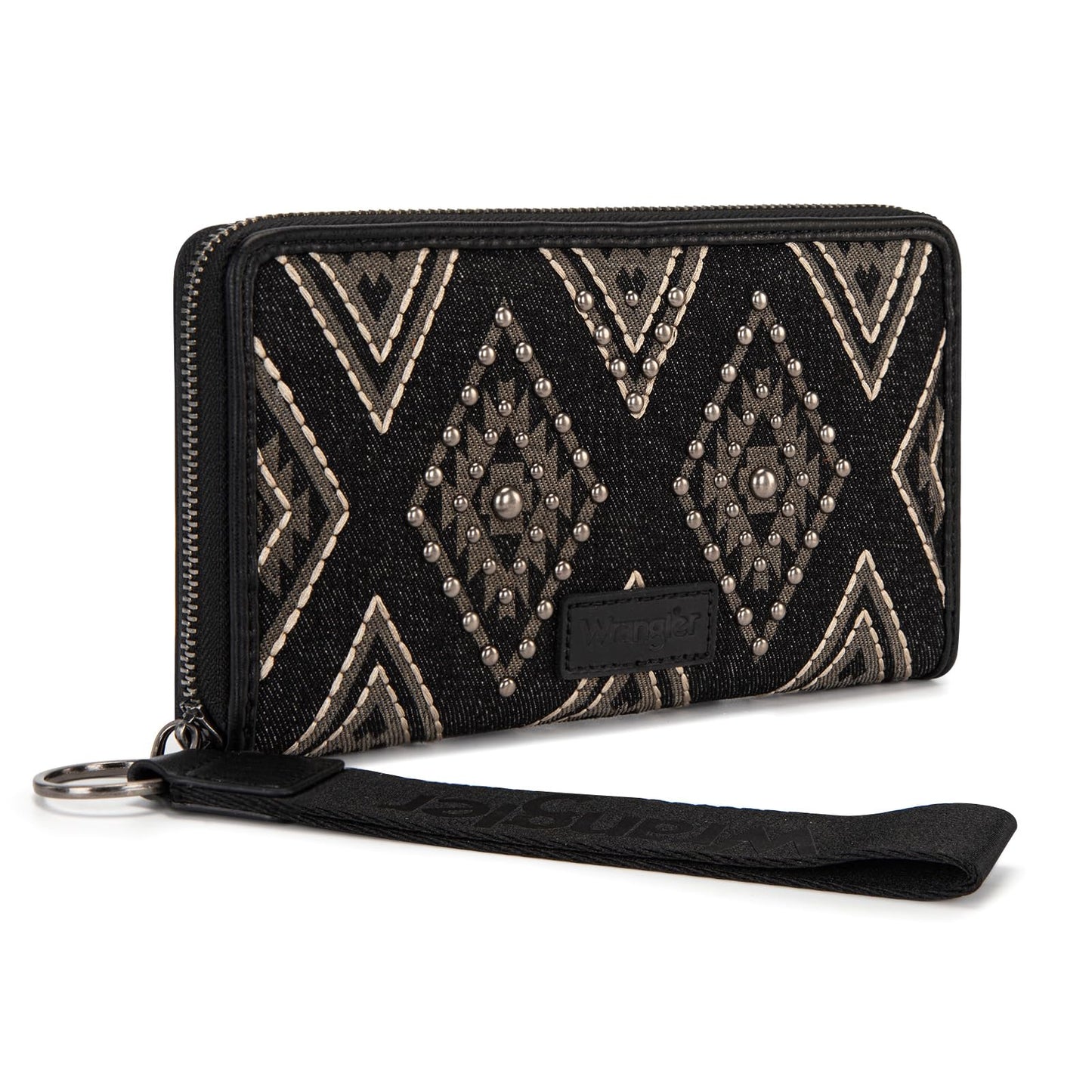 HOTMontana West X Wrangler Large Womens Wallet Western Tooling Flower Wallets, Card Cases & Money Organizers Bifold Card Cash Phone Wallet Ladies Female Travel Clutch Wallets with RFID Lining