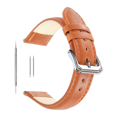 HOT14mm 16mm 18mm 20mm 22mm Calf Leather Watch Band, Extra Soft Watch Strap for Men Women