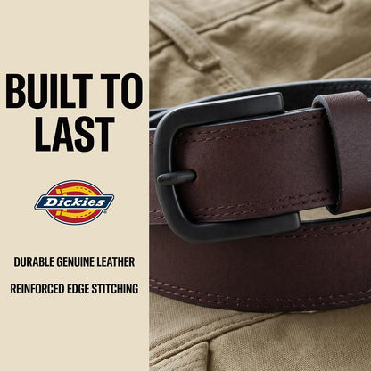 HOTDickies Men's Genuine Leather Work Casual Belt