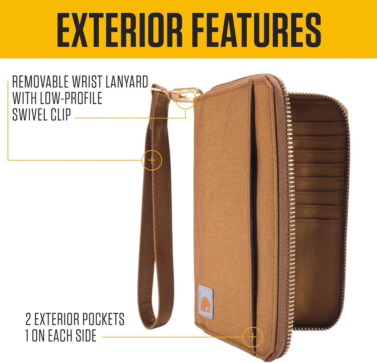 HOTCarhartt Women's B0000246 Women's Nylon Duck Lay-Flat Clutch Wallet