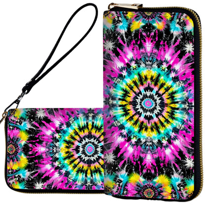 HOTWristlet Wallets for Women,Ladies Women's Wallet,Clutch Purses for Female Leather Large Capacity Credit Card Holder with Zipper Slim Cute Coin Pocket,RFID Blocking,Glitter Green Dragon
