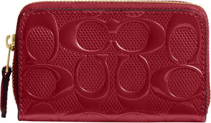 HOTCoach Womens Boxed Essential Small Zip Around Card Case Black One Size