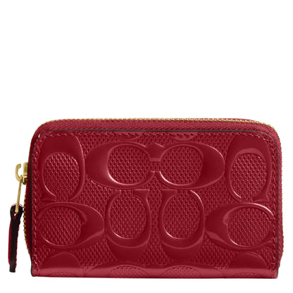 HOTCoach Womens Boxed Essential Small Zip Around Card Case Black One Size