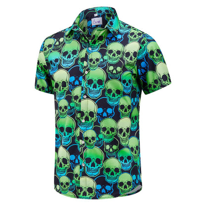 HOTEUOW Men's Hawaiian Shirt Short Sleeve Printed Button Down Beach Shirts