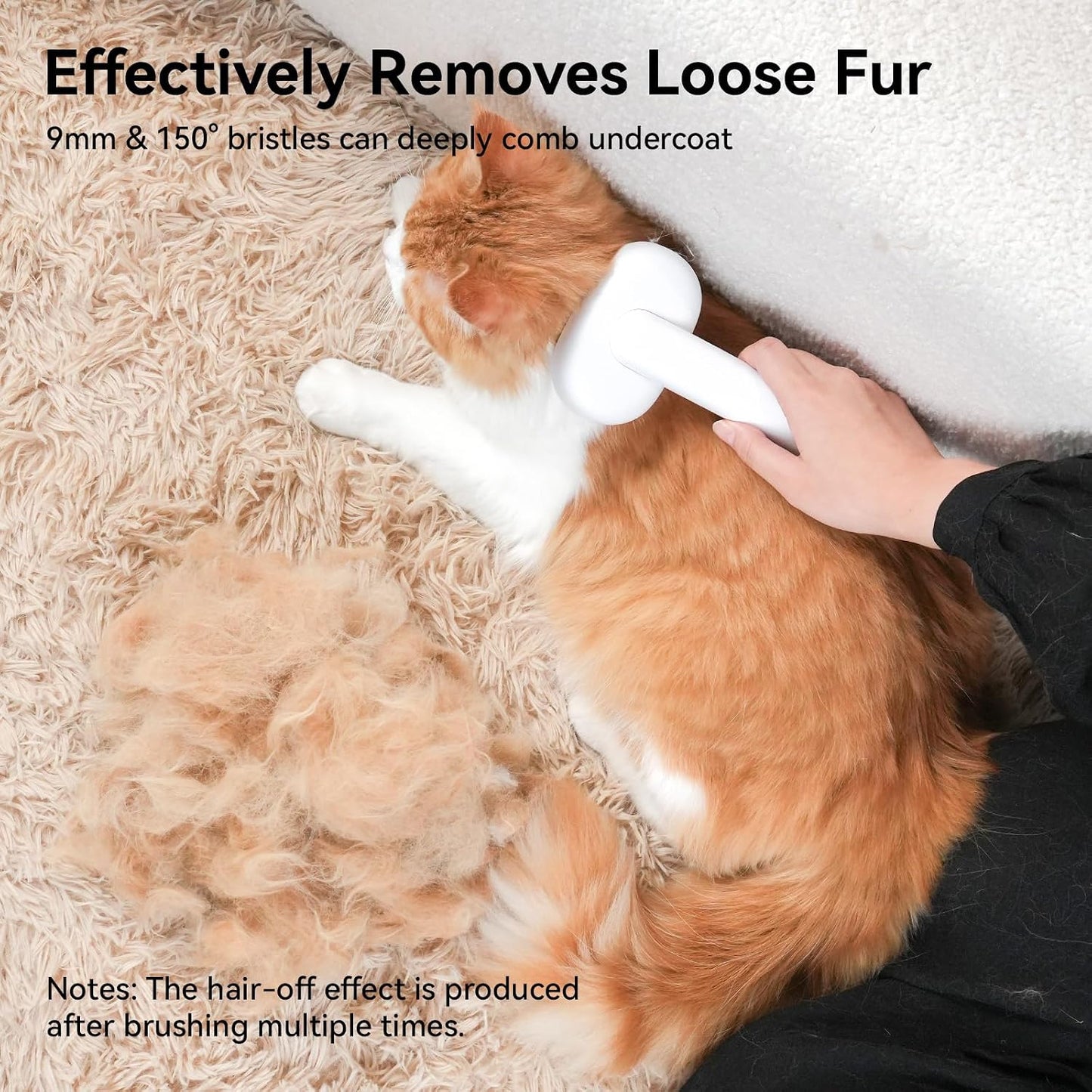 HOTAumuca Cat Brush for Shedding, Cat Brushes for Indoor Cats, Cat Brush for Long or Short Haired Cats, Cat Grooming Brush Cat Comb for Kitten Rabbit Massage Removes Loose Fur