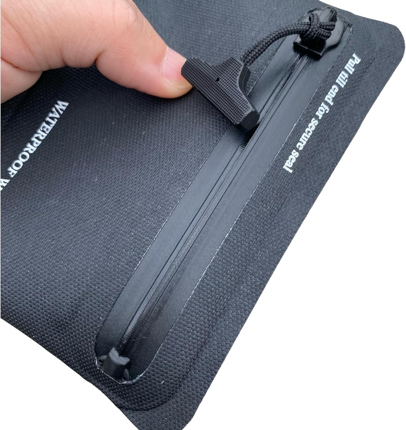 HOTHeavy Duty Airtight Wallet Submersible Waterproof & Fire-retardant Waterproof Protection (Up to 30M Depth) (Black)