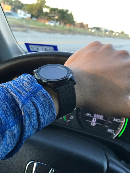 HOTOLAZONE Digital Watches Men Ultra-Thin Minimalist Sports Waterproof with Wide-Angle Display Rubber Strap Wrist Watch for Men