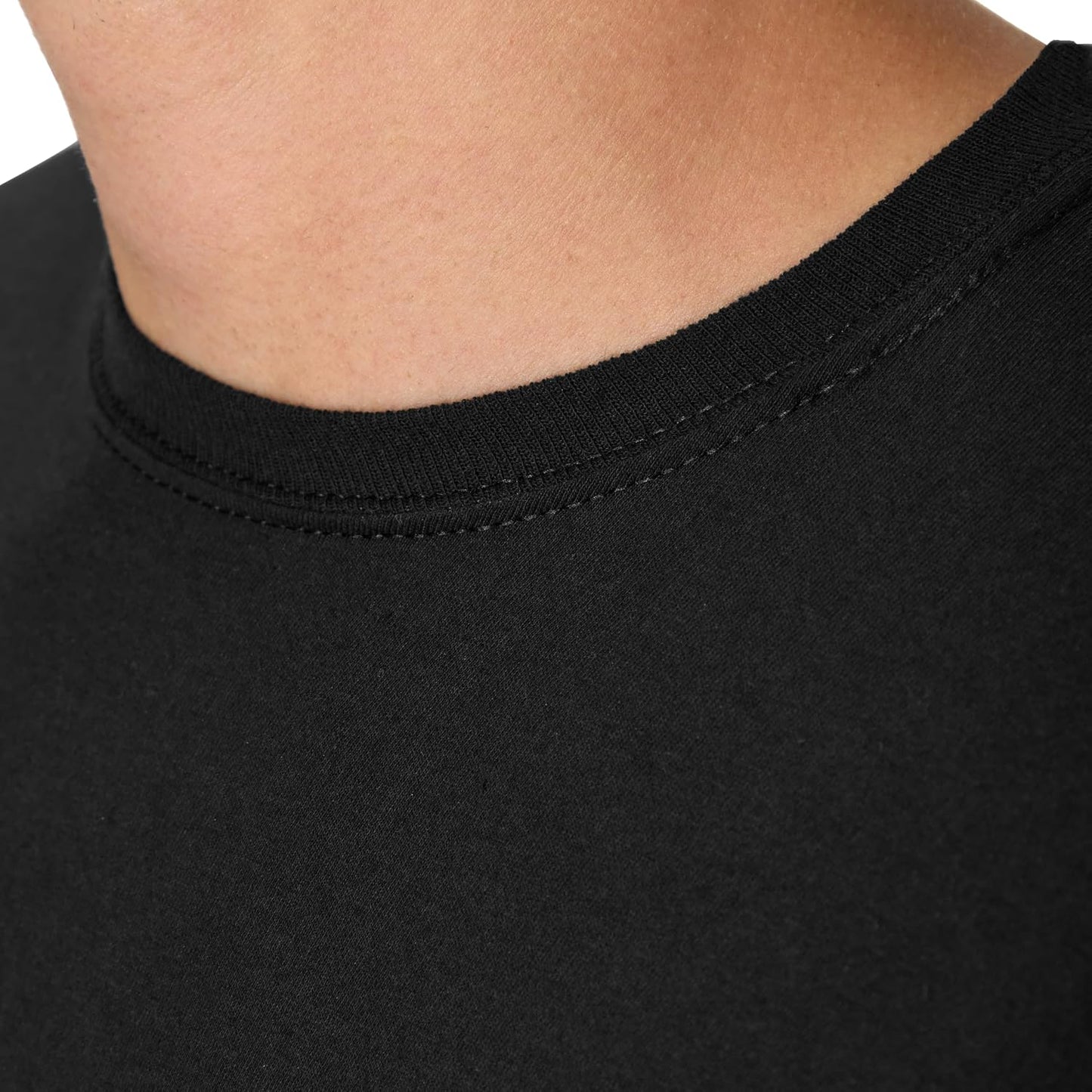 HOTHanes Men's Pocket T-Shirt Pack, 6-Pack, Cool & Breathable Cotton Tees, Stay-Tucked Undershirts for Men