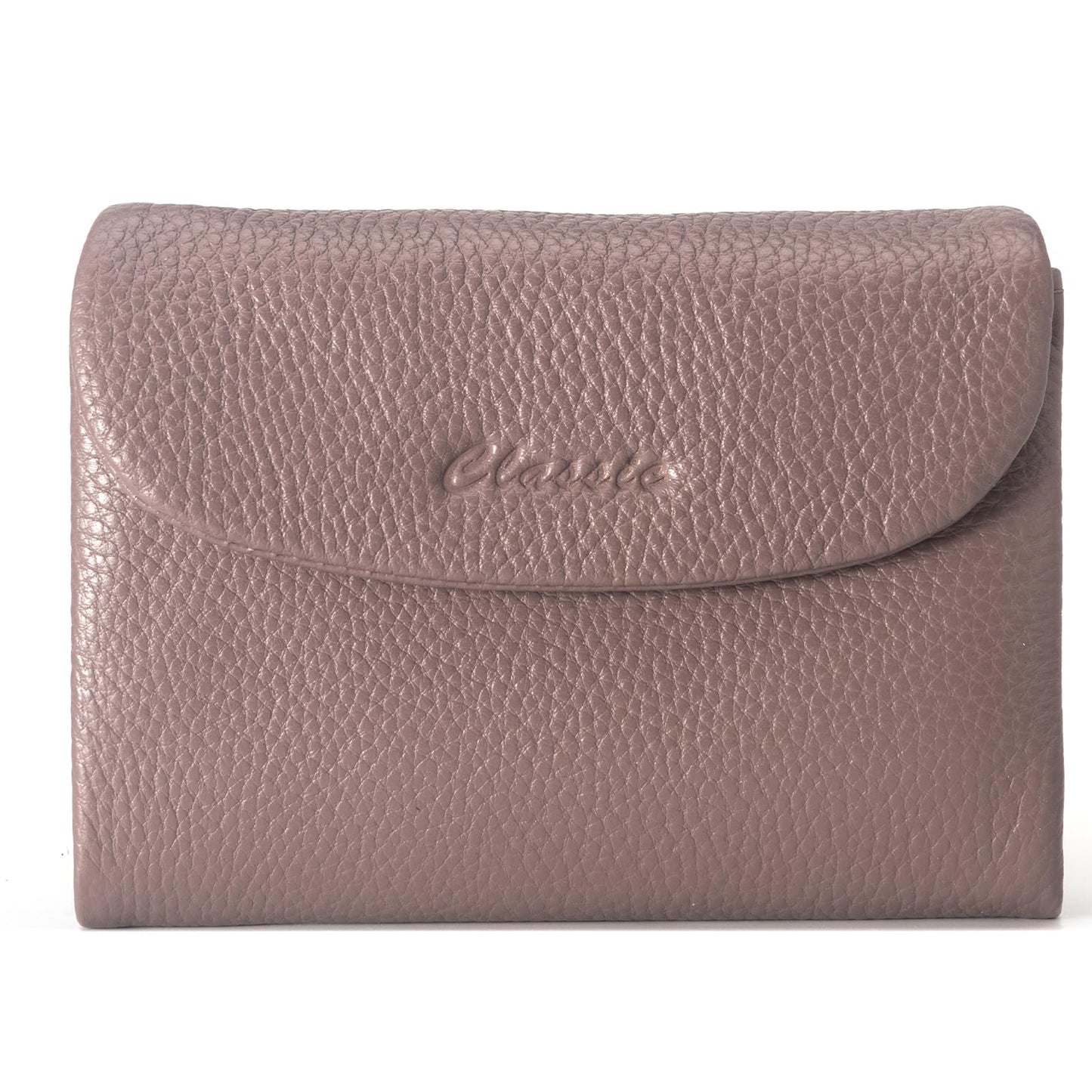 HOTWallet for Women [Genuine Leather] [Magnetic Closure], Large Capacity Female Ladies Bifold Wallet Card Holder, ID Window, Zipper Coin Pockets (Burgundy)