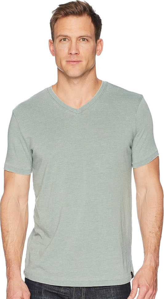 HOTLucky Brand Men's Venice Burnout V Neck Tee