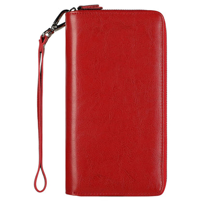 HOTLavemi Small Compact Women Wallet RFID Blocking Genuine Leather Bifold Purse with ID Windows