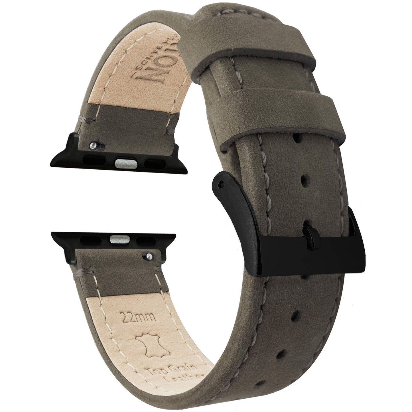 HOTBARTON WATCH BANDS - Top Grain Leather Watch Bands Compatible with Apple Watch Models - 1, 2, 3, 4, 5, 6, 7, 8, 9, 10, SE, Ultra & Ultra 2