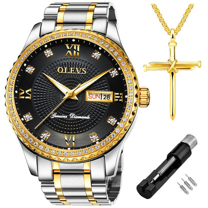 HOTOLEVS Men Leather Watches Black Ultra Thin 6.5mm Minimalist Dress Fashion Simple Casual Waterproof Date Watch for Men