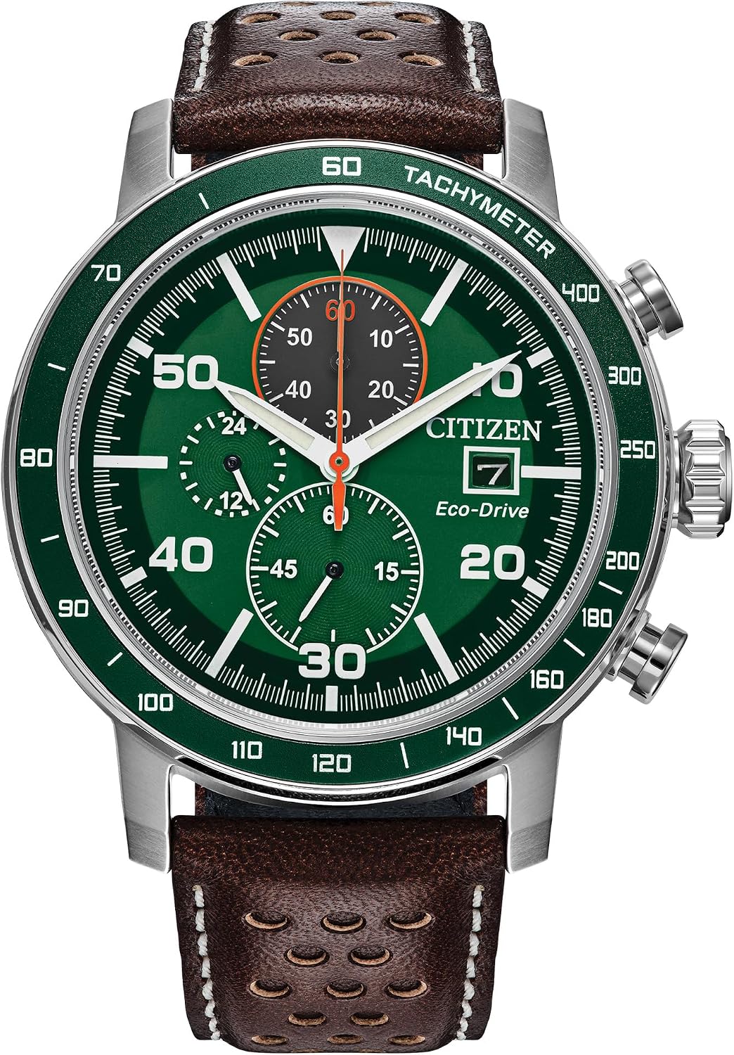 HOTCitizen Men's Eco-Drive Weekender Brycen Chronograph Watch Stainless Steel Case